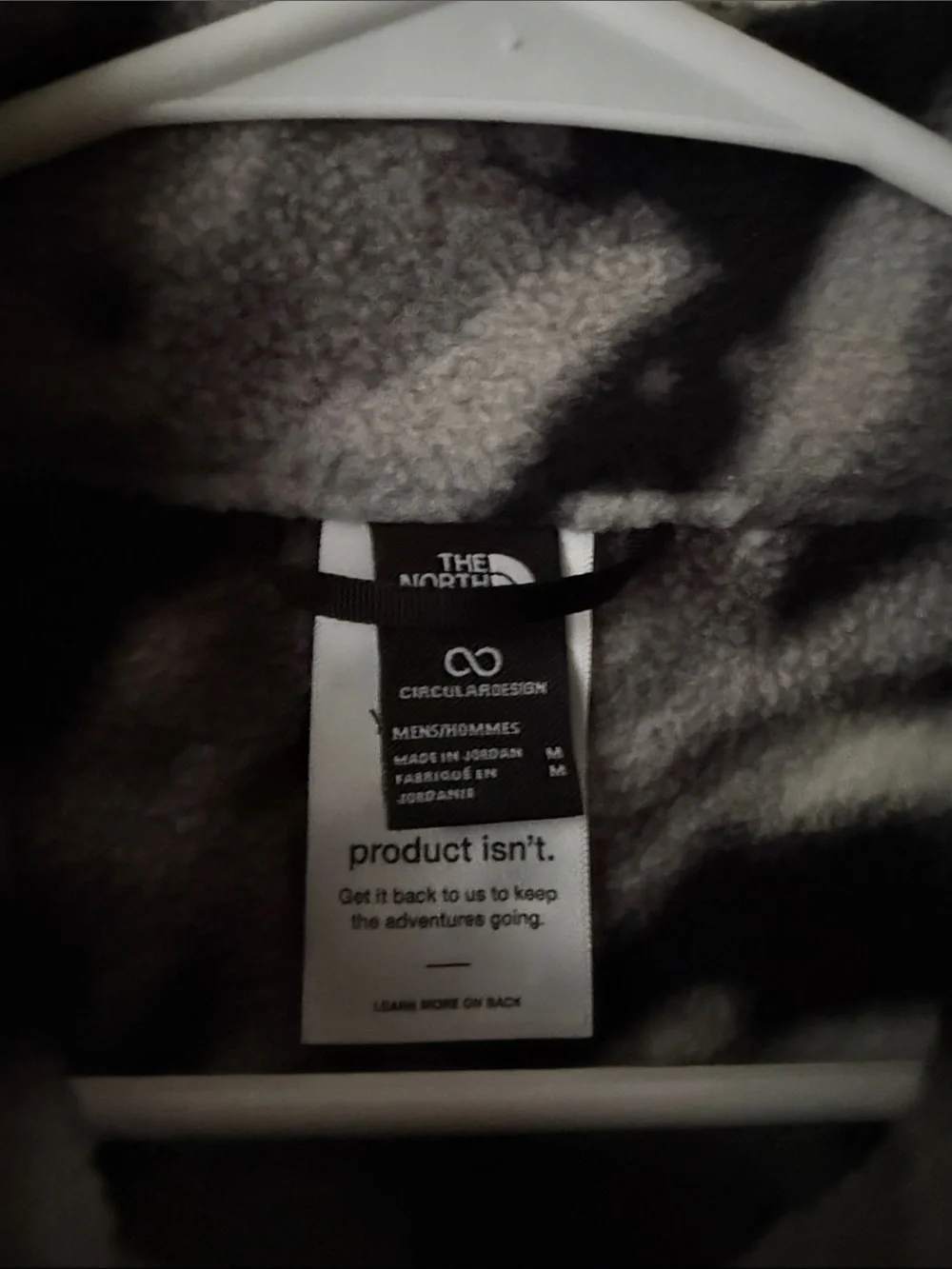 The North Face Black & Gray Marbled Quarter-Zip Fleece